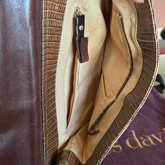 Charles David brown leather clutch purse - Picture 4 of 12